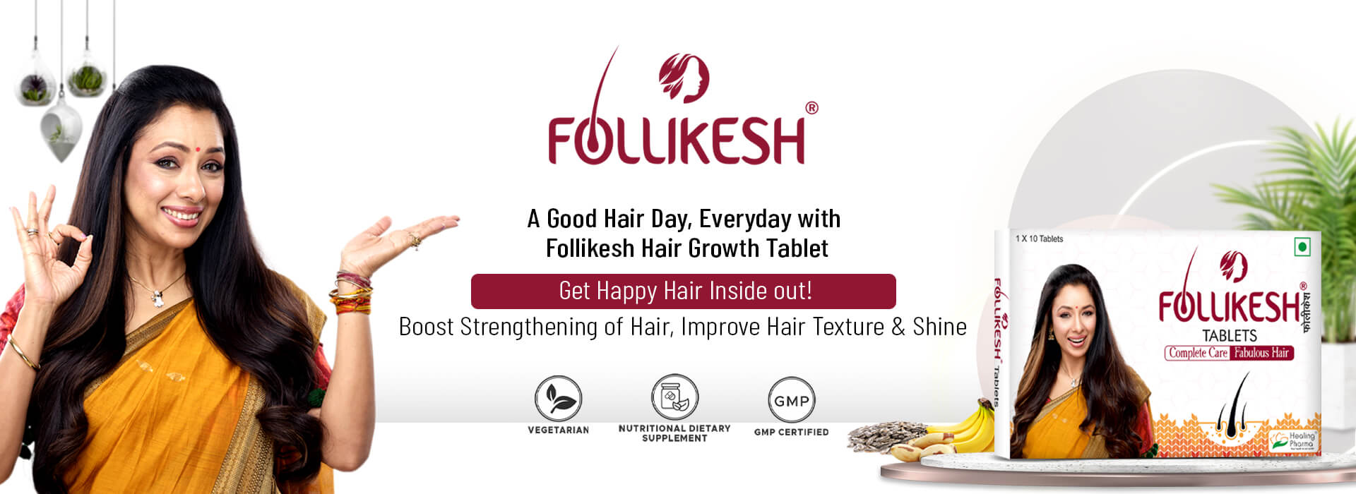 Follikesh Hair Growth Supplement Tablets